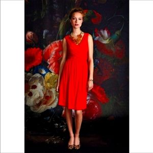 Anthro Girls from Savoy red jersey dress